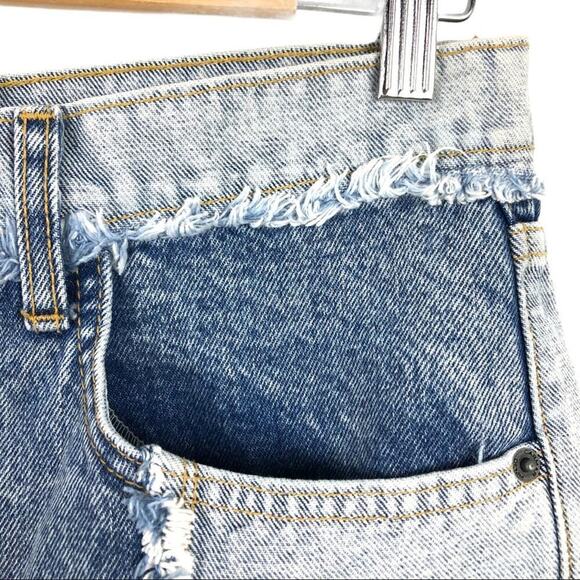 CARMAR Spliced High Rise Fray Cut Off Denim Shorts - Picture 13 of 16